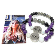 Load image into Gallery viewer, 10mm Elizabeth April AWAKEN Protection &amp; Activation Limited Edition Stretch Bracelet