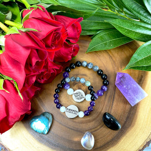 10mm Elizabeth April AWAKEN Protection & Activation Limited Edition Stretch Bracelet