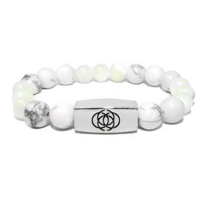 10mm Elizabeth April Channeled Angel Sacred Geometry Limited Edition Cosmic Species Stretch Bracelet