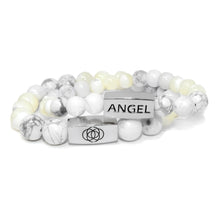 Load image into Gallery viewer, 10mm Elizabeth April Channeled Angel Sacred Geometry Limited Edition Cosmic Species Stretch Bracelet