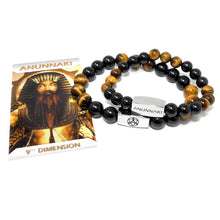 Load image into Gallery viewer, 8mm Elizabeth April Channeled Anunnaki Sacred Geometry Limited Edition Cosmic Species Stretch Bracelet