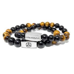 8mm Elizabeth April Channeled Anunnaki Sacred Geometry Limited Edition Cosmic Species Stretch Bracelet