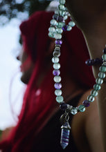 Load image into Gallery viewer, Last 1! Fluorite Confidence Flow 108 Mala Necklace Bracelet