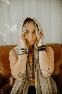 10mm Elizabeth April New Earth Spiritual AWAKEN Limited Edition Stretch Bracelet