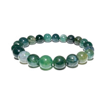 Load image into Gallery viewer, Moss Agate Mother Gaia Growth &amp; Abundance 10mm Stretch Bracelet