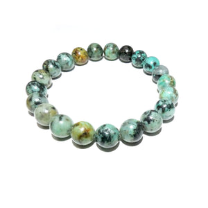 African Turquoise Exploration & Transformation 10mm Stretch Bracelet