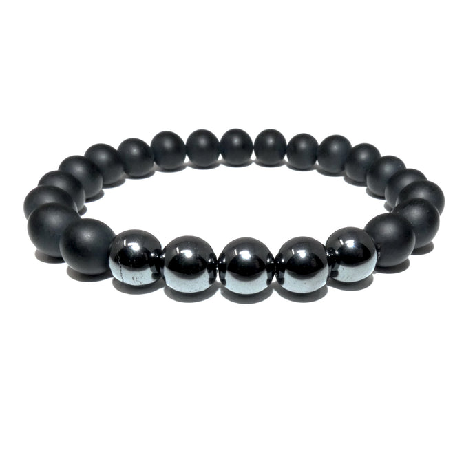 Hematite Inner Power & Manifestation 8mm Stretch Bracelet