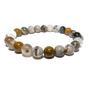 Ocean Jasper Swirls of Serenity 8mm Stretch Bracelet