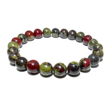 Load image into Gallery viewer, Dragons Blood Jasper Justice &amp; Protection 8mm Stretch Bracelet