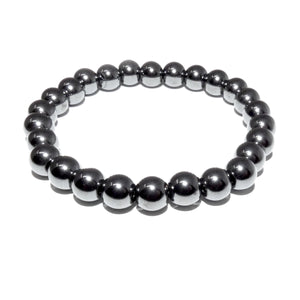 Hematite Inner Power & Manifestation 8mm Stretch Bracelet