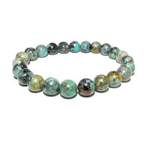 African Turquoise Exploration & Transformation 8mm Stretch Bracelet