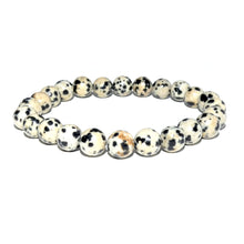 Load image into Gallery viewer, Dalmatian Jasper Nurturing &amp; Playful 8mm Stretch Bracelet