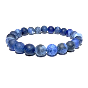 Sodalite Matte Harmony and Truth 8mm Stretch Bracelet
