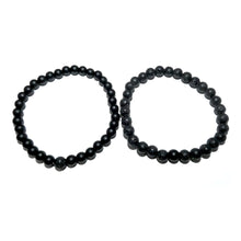 Load image into Gallery viewer, Lava &amp; Black Onyx Couples Bracelet 6mm Stretch Matching Set
