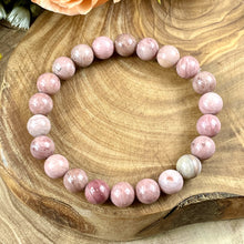 Load image into Gallery viewer, Rhodonite Unconditional Love 8mm Stretch Bracelet