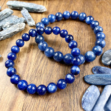 Load image into Gallery viewer, Kyanite Energy Amplifier &amp; Master Transmutation Premium Collection 8mm Stretch Bracelet