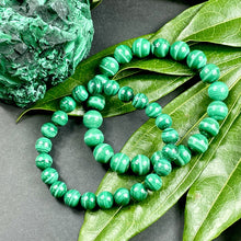 Load image into Gallery viewer, Malachite Heart Activation &amp; Universal Flow Premium Collection 8mm Stretch Bracelet