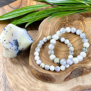 Dendritic Opal Awakening & Shadow Work Integration 8mm Stretch Bracelet