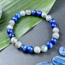 Load image into Gallery viewer, Kyanite Labradorite Duo Energy Shield &amp; Light Worker Protection Premium Collection 8mm Stretch Bracelet