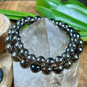 Smoky Quartz Limited Ethereal Vitality 10mm Stretch Bracelet