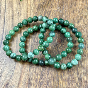 Jade Energy Blessings & Abundance 8mm Stretch Bracelet