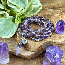Load image into Gallery viewer, Only 1! Limited Grade AAA Super Seven Psychic Powerhouse &amp; Ascension 108 Stretch Mala Necklace Bracelet