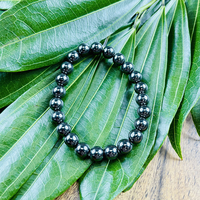 Hematite Inner Power & Manifestation 8mm Stretch Bracelet