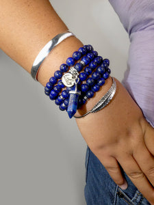 Limited Chilean Lapis Lazuli Enlightenment 108 Mala Necklace Bracelet