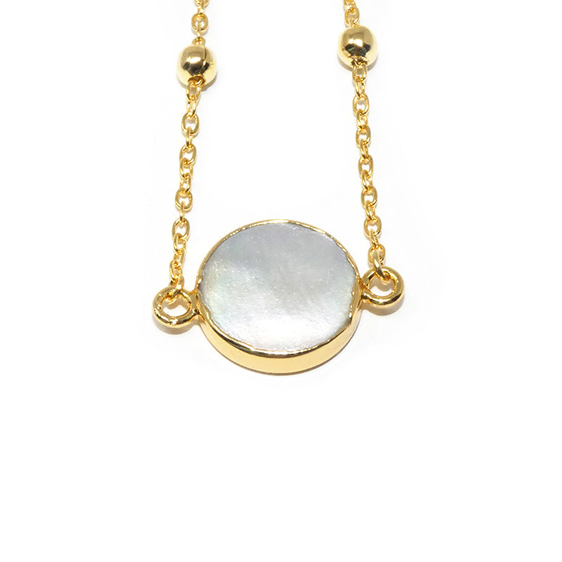 Perfect Circle Mother of Pearl Choker 14
