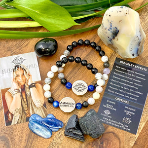 10mm Elizabeth April New Earth Spiritual AWAKEN Limited Edition Stretch Bracelet
