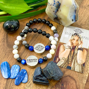 10mm Elizabeth April New Earth Spiritual AWAKEN Limited Edition Stretch Bracelet