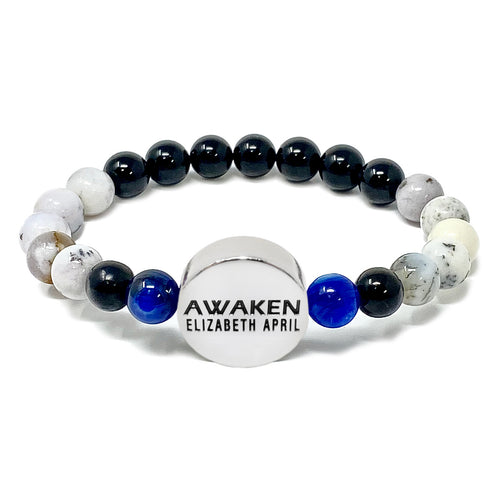 8mm Elizabeth April New Earth Spiritual AWAKEN Limited Edition Stretch Bracelet