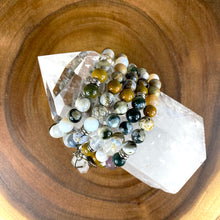 Load image into Gallery viewer, Ocean Jasper Vitality &amp; Health 108 Mala Necklace Bracelet