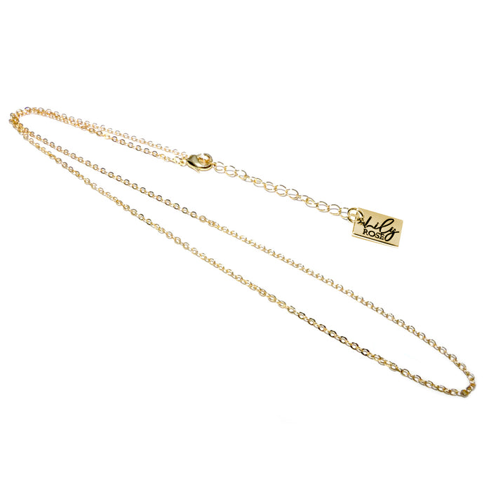 18k Gold Vermeil 1.5mm Oval Standard Chain Necklace