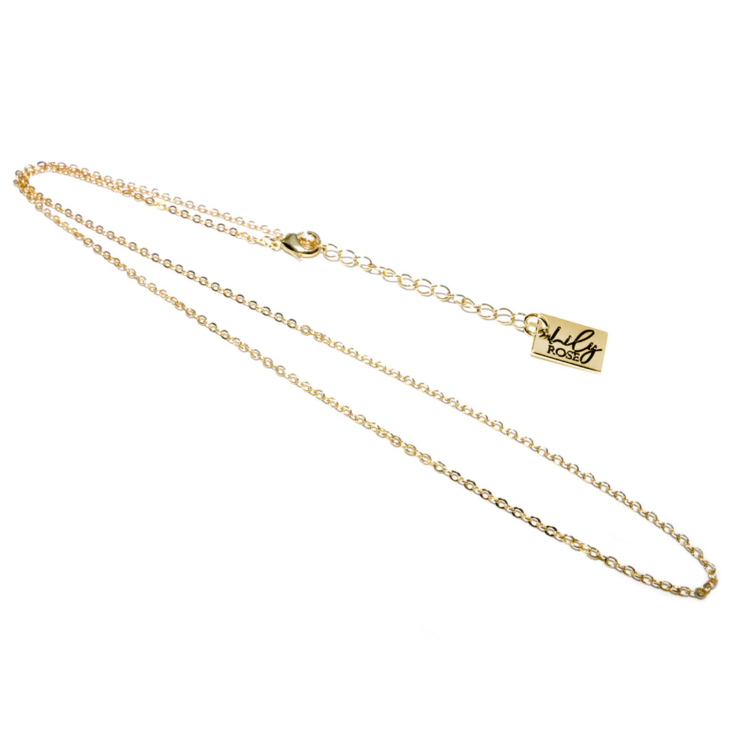 18k Gold Vermeil 1.5mm Oval Standard Chain Necklace