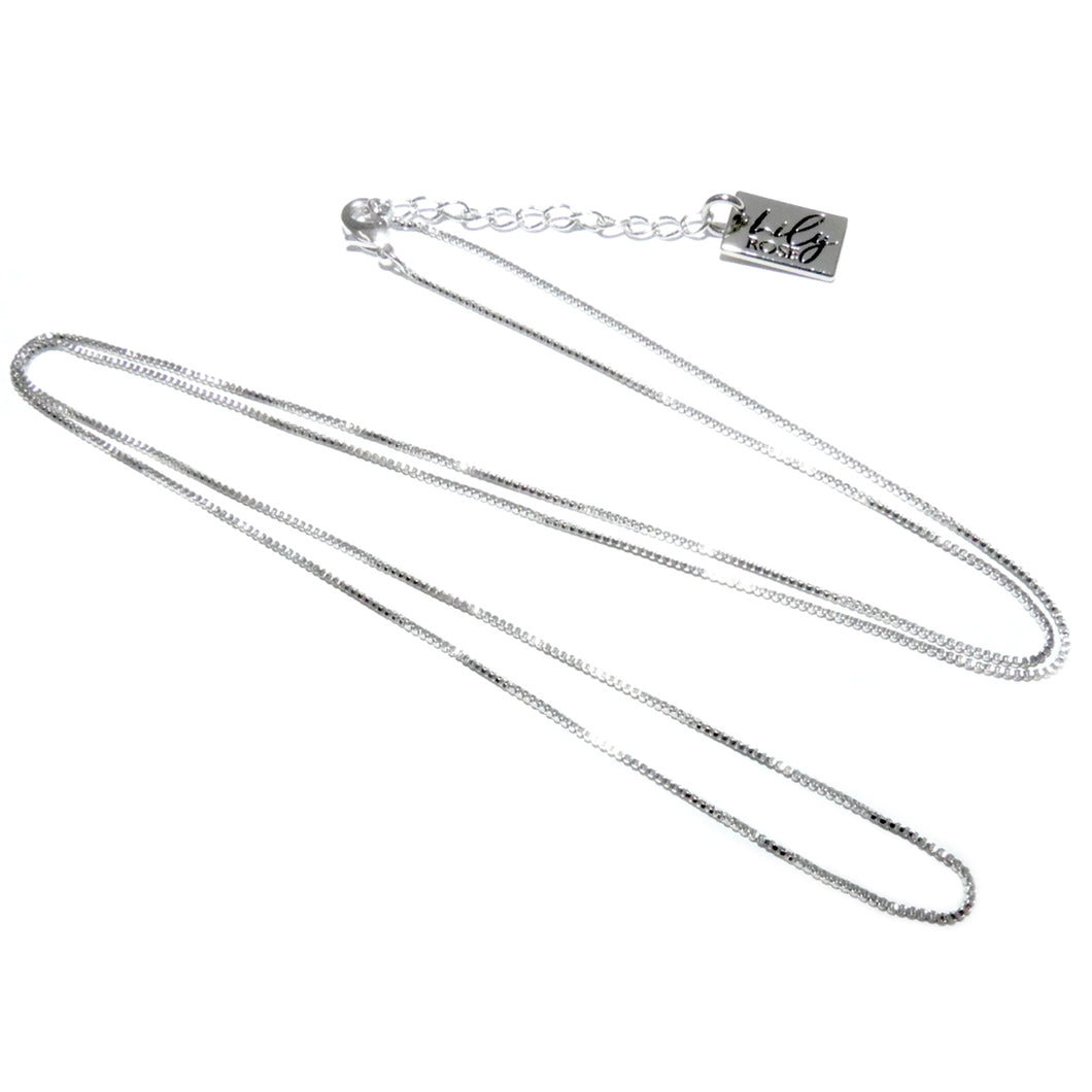 White Gold Vermeil Super Smooth Box Chain