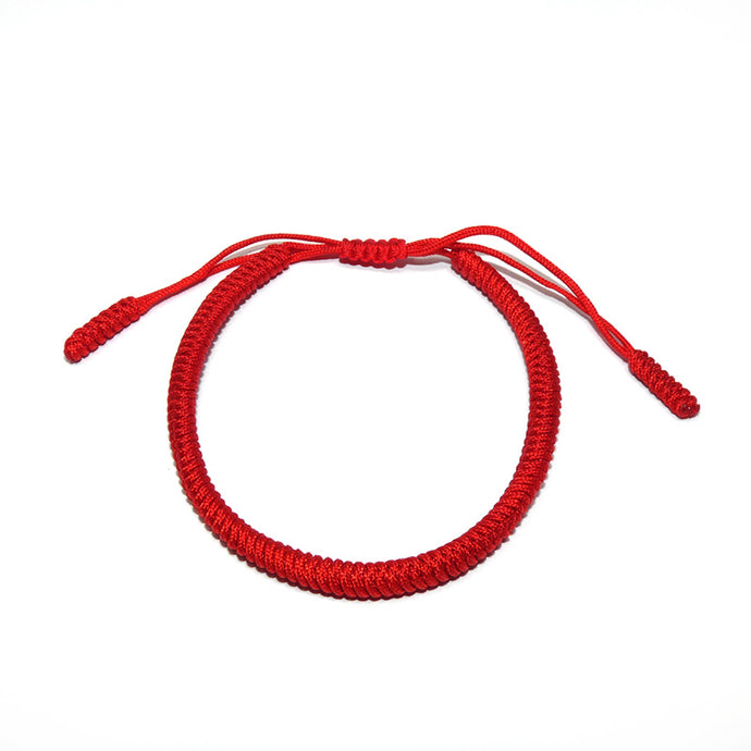 Original Red Tibetan Buddhist Monk Braided Knot Lucky Bracelet