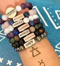 Load image into Gallery viewer, Limited Master Awakener 8mm Collection - Elizabeth April AWAKEN &amp; Species Set of 7 Stretch Bracelet