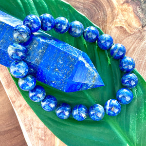 Rare! Last 3! Limited Chilean Lapis Lazuli Enlightenment 10mm Stretch Bracelet