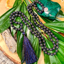 Load image into Gallery viewer, Lava Grounding &amp; Security 108 Hand Knotted Mala Necklace Bracelet