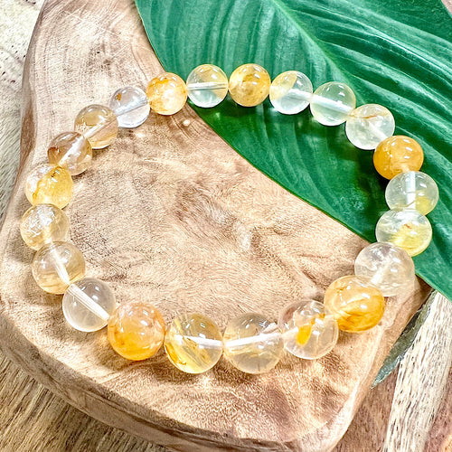 Last 3 Left - Golden Healer Unbreakable Force Ray of Light Limited Premium Collection Premium Collection 10mm Stretch Bracelet