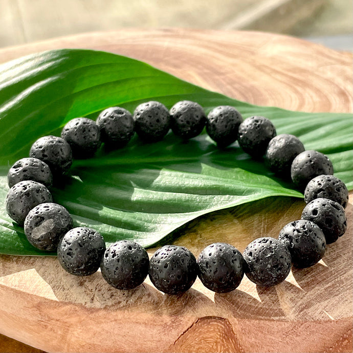 Lava Grounding & Protection 10mm Stretch Bracelet