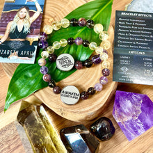 Load image into Gallery viewer, 10mm Elizabeth April Quantum Convergence No Fear AWAKEN Limited Edition Stretch Bracelet