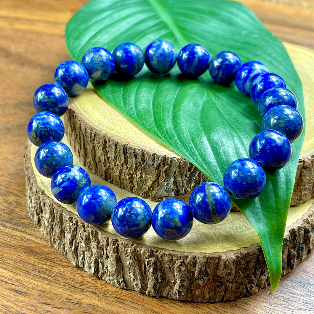 Rare! Last 3! Limited Chilean Lapis Lazuli Enlightenment 10mm Stretch Bracelet