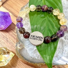 Load image into Gallery viewer, 10mm Elizabeth April Quantum Convergence No Fear AWAKEN Limited Edition Stretch Bracelet