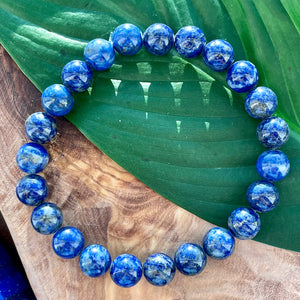 Last 2! Very Limited Chilean Lapis Lazuli Enlightenment 8mm Stretch Bracelet