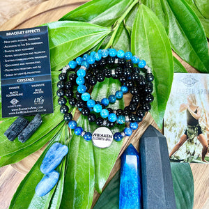 8mm Elizabeth April New Earth Physical AWAKEN Limited Edition Stretch Mala Bracelet Necklace