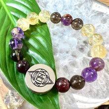 Load image into Gallery viewer, 10mm Elizabeth April Quantum Convergence No Fear AWAKEN Limited Edition Stretch Bracelet