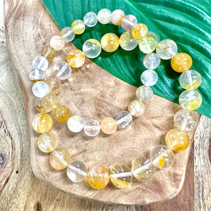 Golden Healer Unbreakable Force Ray of Light Limited Premium Collection Premium Collection 8mm Stretch Bracelet