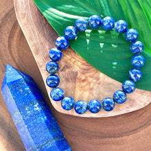 Load image into Gallery viewer, Rare! Last 3! Limited Chilean Lapis Lazuli Enlightenment 10mm Stretch Bracelet